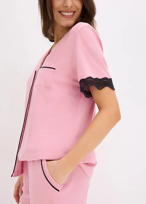 Pyjamas i myk viskosemiks, bonprix