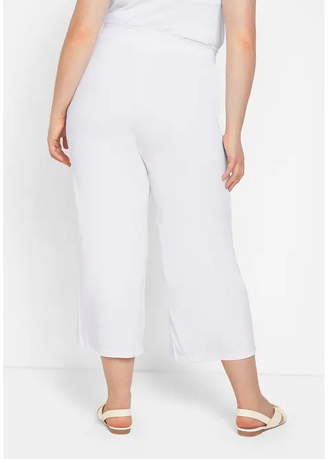 Jerseybukse i lett viskosemiks, 7/8-lengde, bonprix