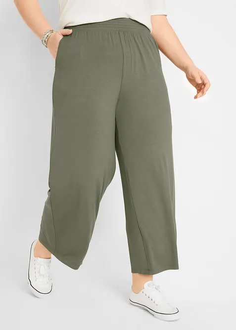 Jerseybukse i lett viskosemiks, 7/8-lengde, bonprix