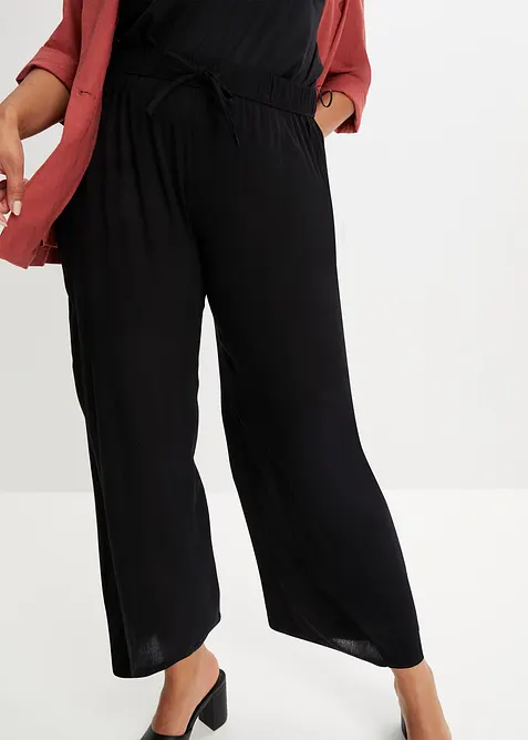 Slip on-bukse i viskose, bonprix