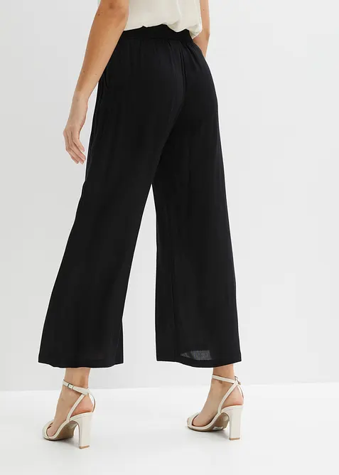 Slip on-bukse i viskose, bonprix