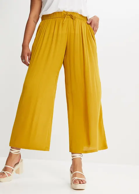 Slip on-bukse i viskose, bonprix