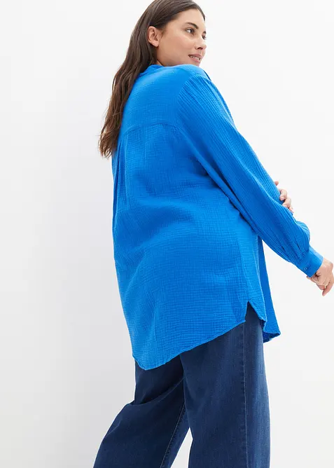 Lang bluse i luftig musselin, bonprix