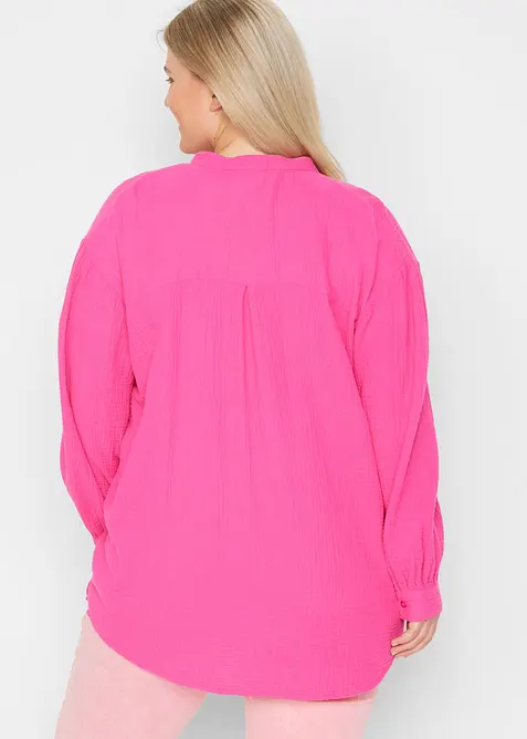Lang bluse i luftig musselin, bonprix