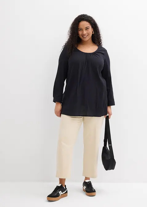 Lang tunika av bomull, bonprix