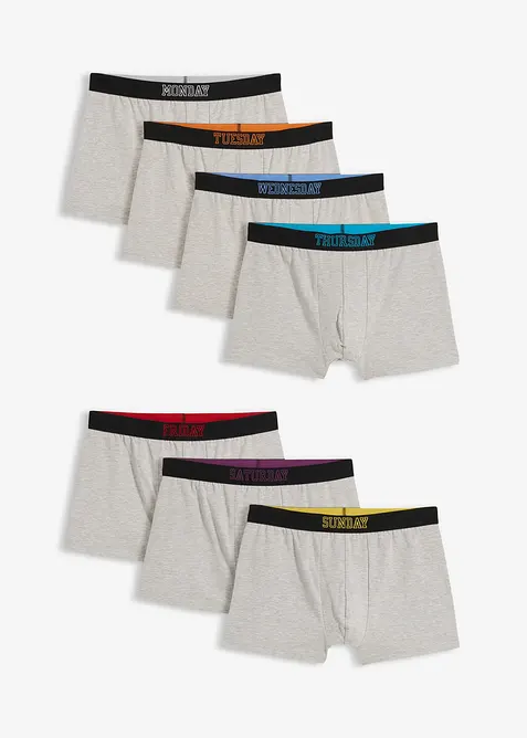 Tettsittende boksershorts med bomull (7-pack), bonprix