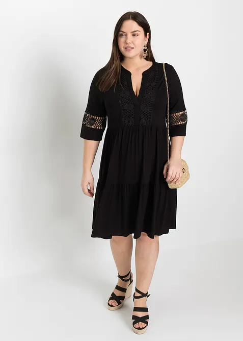 Tunikakjole i myk viskose, bonprix