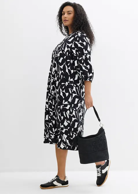Maxikjole i lett viskose, bonprix