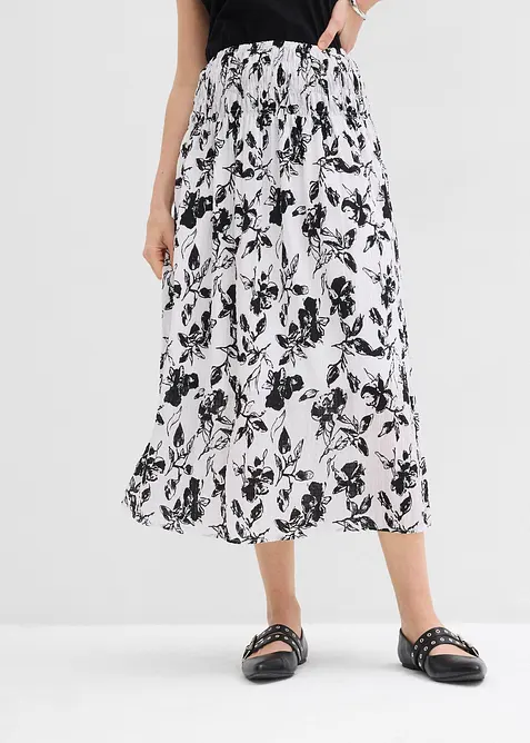 Midiskj&oslash;rt i myk viskose, bonprix