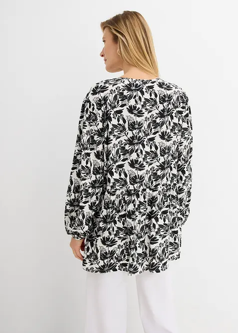 Lang tunika i viskose, bonprix