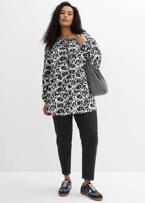 Lang tunika i viskose, bonprix