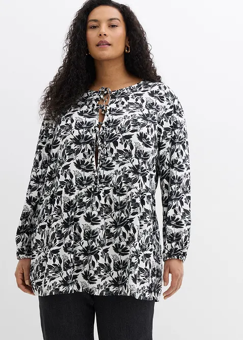 Lang tunika i viskose, bonprix