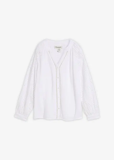 Bluse i luftig musselin, bonprix