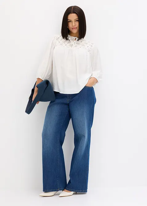 Bluse av lett viskose-miks, bonprix