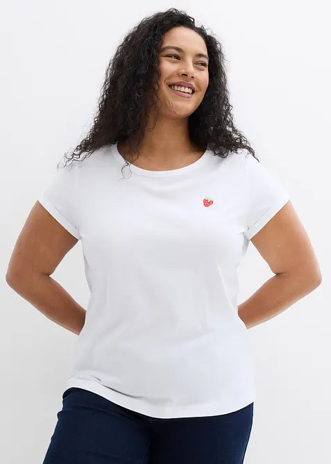 T-skjorte i 100% bomull, bonprix