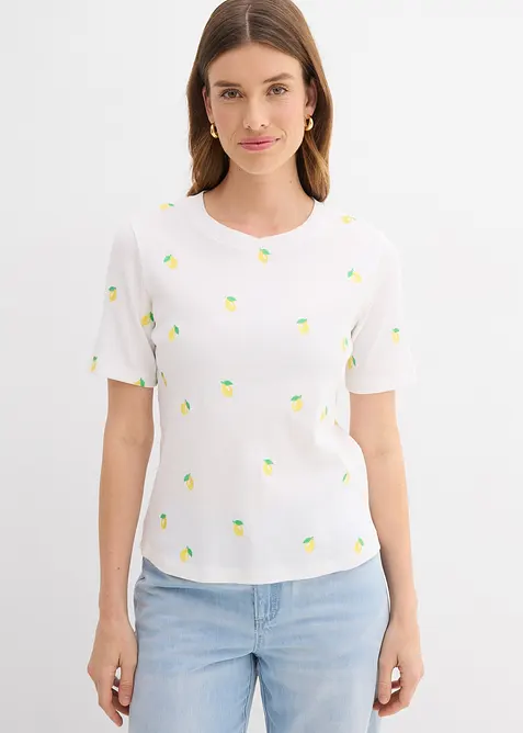 T-skjorte i 100% &oslash;kologisk bomull, bonprix