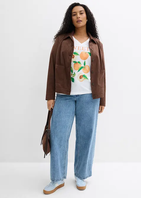 T-skjorte i 100% &oslash;kologisk bomull, bonprix