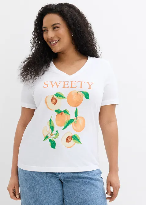 T-skjorte i 100% &oslash;kologisk bomull, bonprix