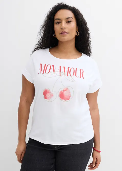 T-skjorte i 100% bomull, bonprix