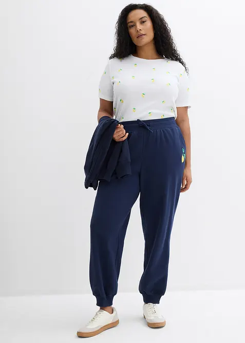 Joggebukse i 100% bomull, bonprix