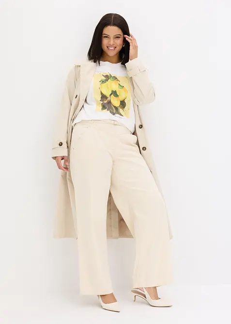 T-skjorte i bomull med elastan, bonprix