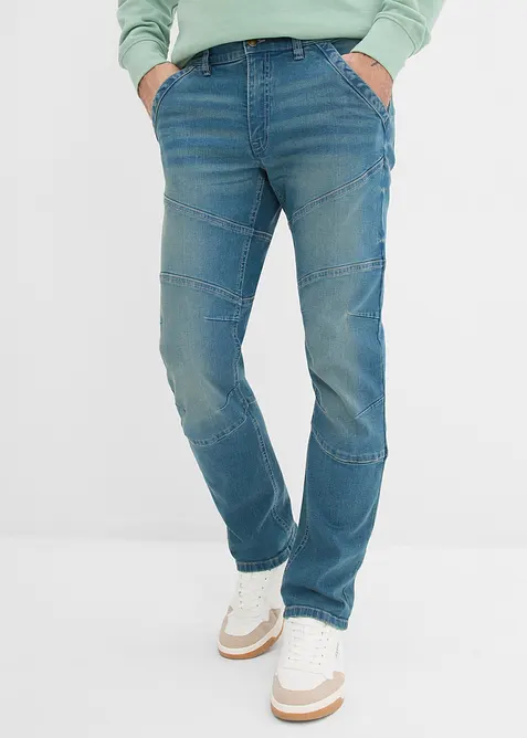 Regular fit-jeans med stretch og komfortlinning, Straight, bonprix