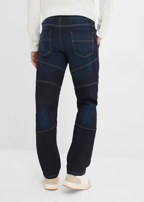 Regular fit-jeans med elastisk linning, Straight, bonprix