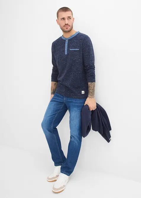 Bestefartr&oslash;ye i slub garn, bonprix