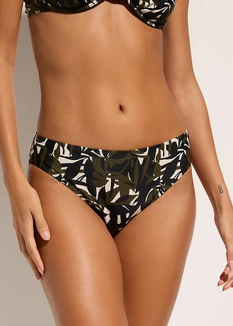 Bikinitruse, ensfarget og m&oslash;nstret (2-pack), bonprix