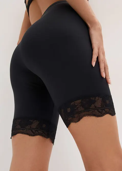 Sykkelshorts med kj&oslash;lende materiale og anti gnisse-effekt (2-pack), bonprix