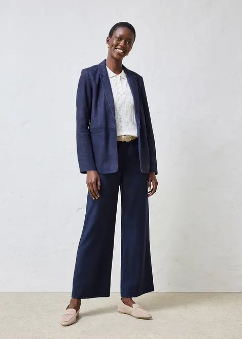 Blazer i semsket skinn, bonprix