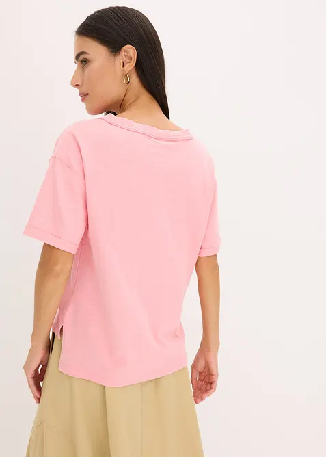 Oversized topp i 100% bomull, bonprix