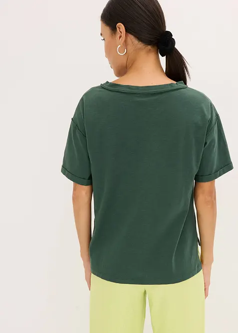 Oversized topp i 100% bomull, bonprix