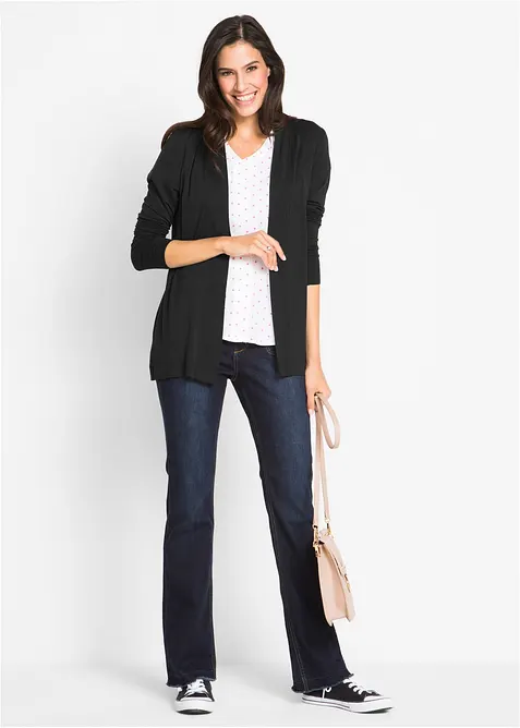 Trikotjakke i myk viskose, bonprix