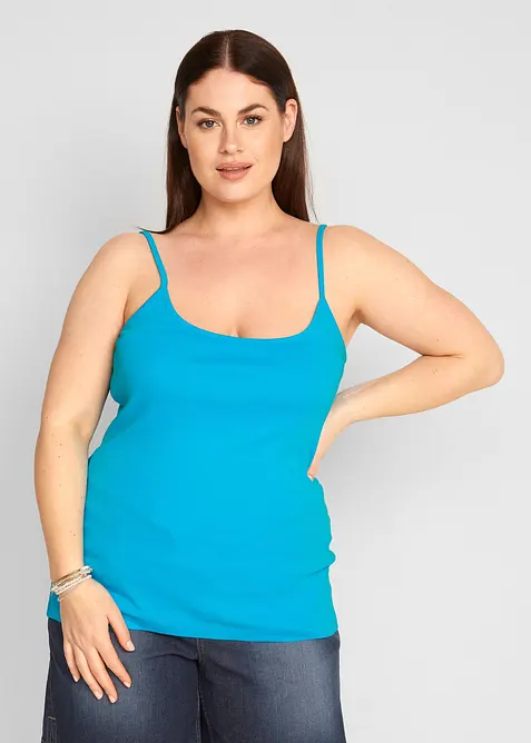 Singlet i 100% bomull (3-pack), bonprix