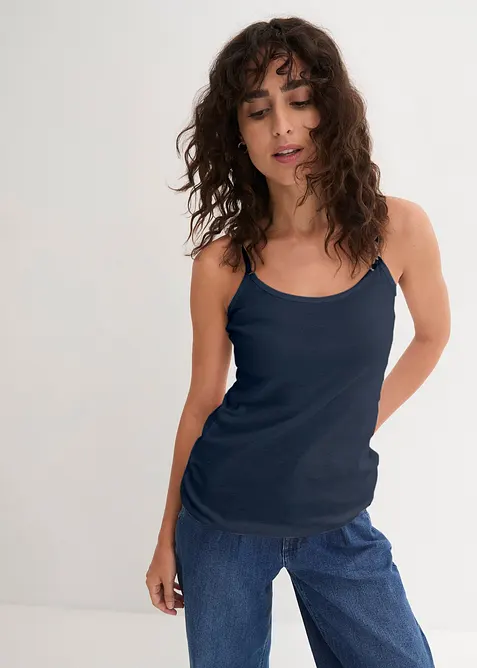 Singlet i 100% bomull (3-pack), bonprix