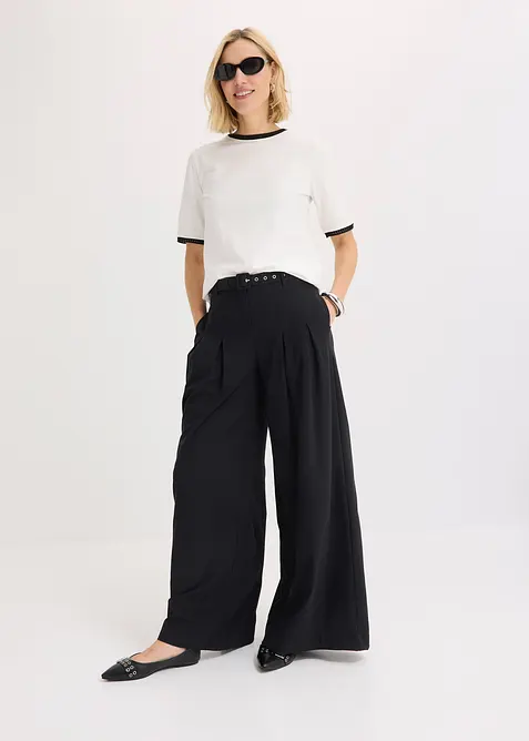 Topp med blondekant, bonprix