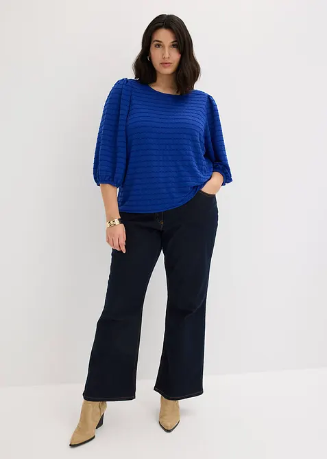 Trikot-tunika med strukturm&oslash;nster, bonprix