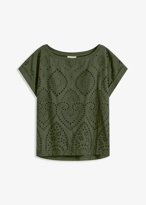 Topp med hullblonder, bonprix