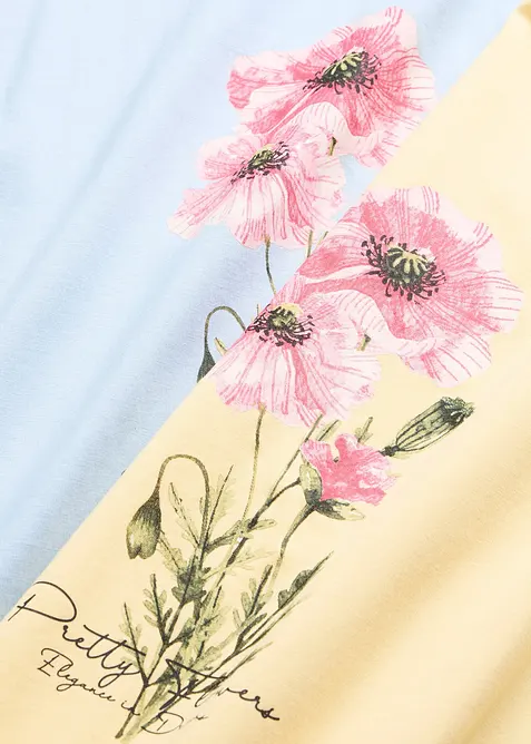 Kort nattkjole i 100% bomull (2-pack), bonprix