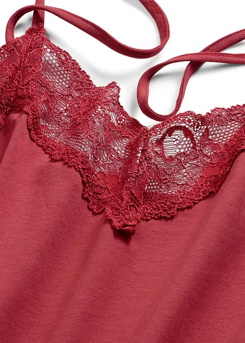 Kort nattkjole med spagettistropper, bonprix