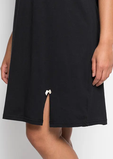 Kort nattskjorte i &oslash;kologisk bomull, bonprix