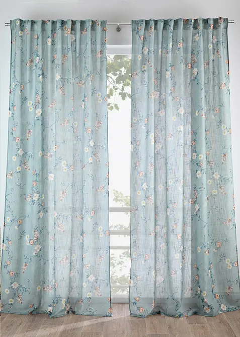 Gardin med blomsterm&oslash;nster (1-pack), bonprix