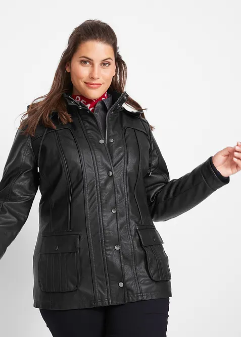 Jakke i imitert skinn, bonprix