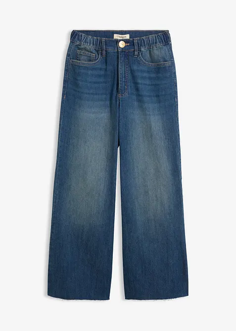 Wide Leg-jeans, High Waist, cropped, bonprix