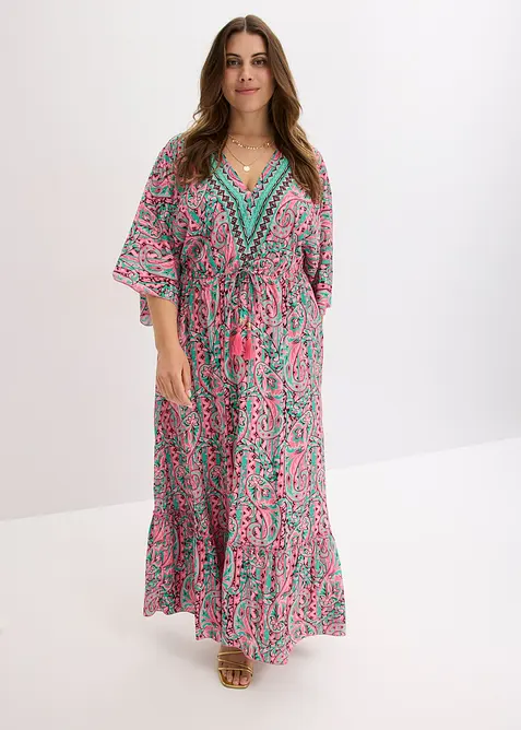 Maxikjole i lett viskose, bonprix