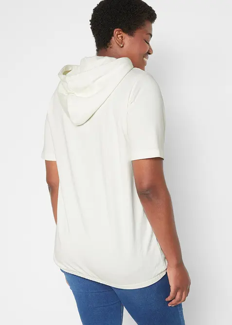 Hettegenser i bomullsmiks, bonprix