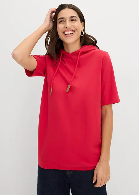 Hettegenser i bomullsmiks, bonprix