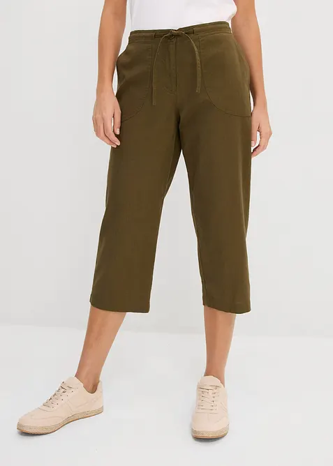 Linbukse, 3/4-lang, bonprix