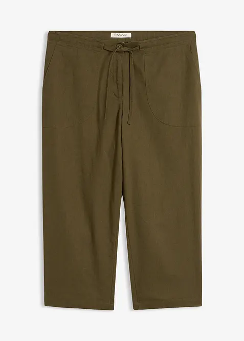 Linbukse, 3/4-lang, bonprix